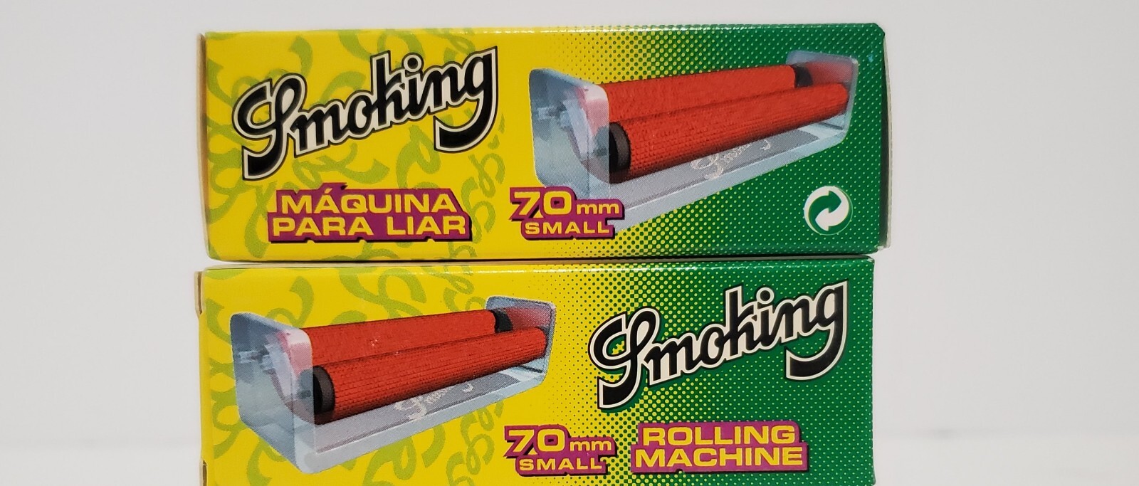 3-SMOKING BRAND 70MM Cigarette ROLLING MACHINE Boxed - fits Single Wide Papers
