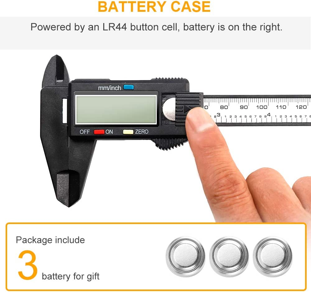 Calibre Digital Acero Inoxidable Calibrador Pie De Rey Con Pantalla LCD Yestuche