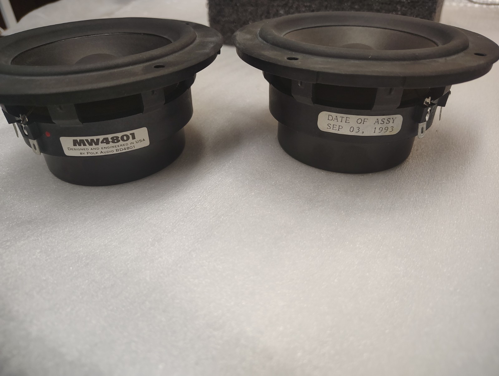 Polk MW 4801 woofers, one pair