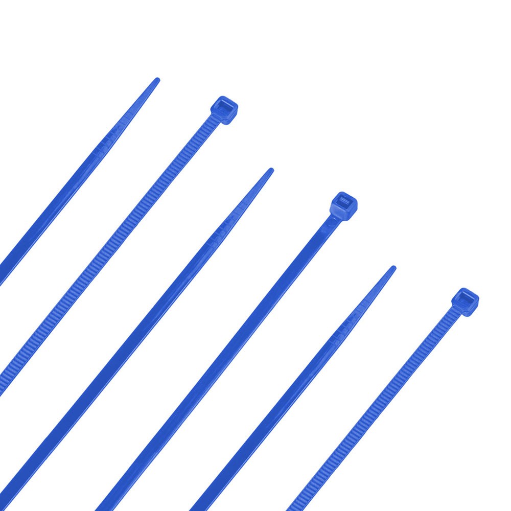 NavePoint 15 Inch Nylon Blue Cable Ties 40 Lbs  100 Pack