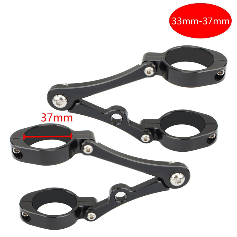 33mm~58mm 1 Pair Front Fork Headlamp Brackets Headlight Mount Holder Clamp