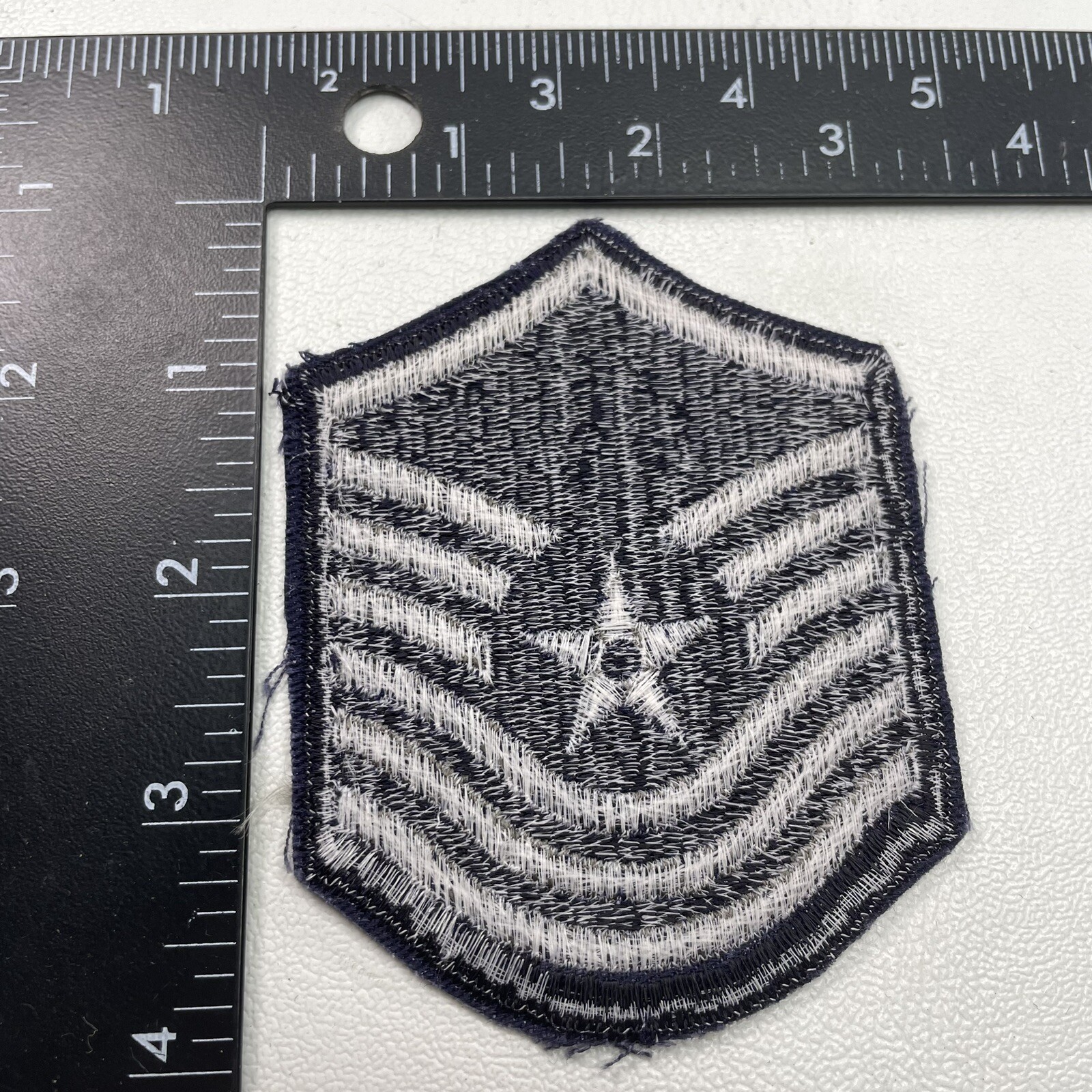 Vtg SMALL Size Old Style SENIOR MASTER SERGEANT Air Force Patch 23WK