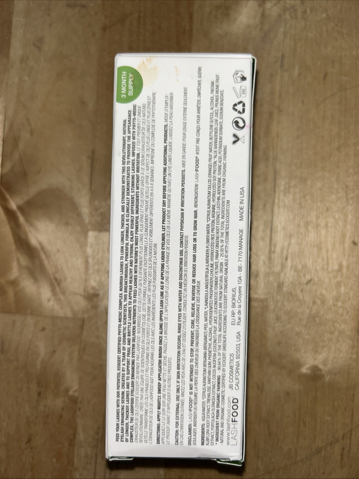 LashFood Phyto-Medic Eyelash Enhancer 0.10 oz / 3 ml Brand New