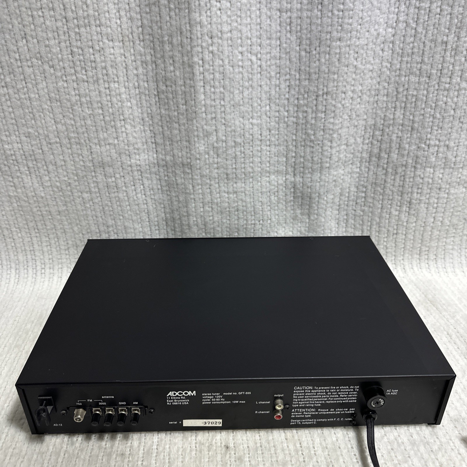 Adcom GFT-555 Stereo Tuner. 100% Working Condition. Great FM Reception.