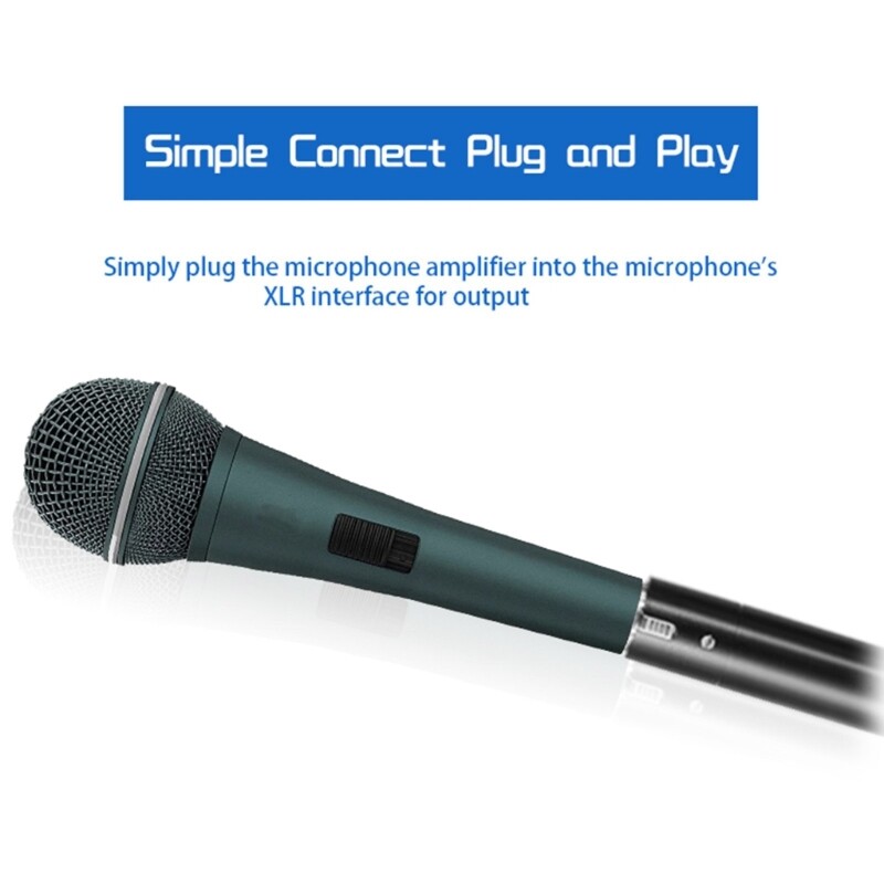 Dynamic Microphone Preamplifier for Sound Amplification 48VPhantom Power