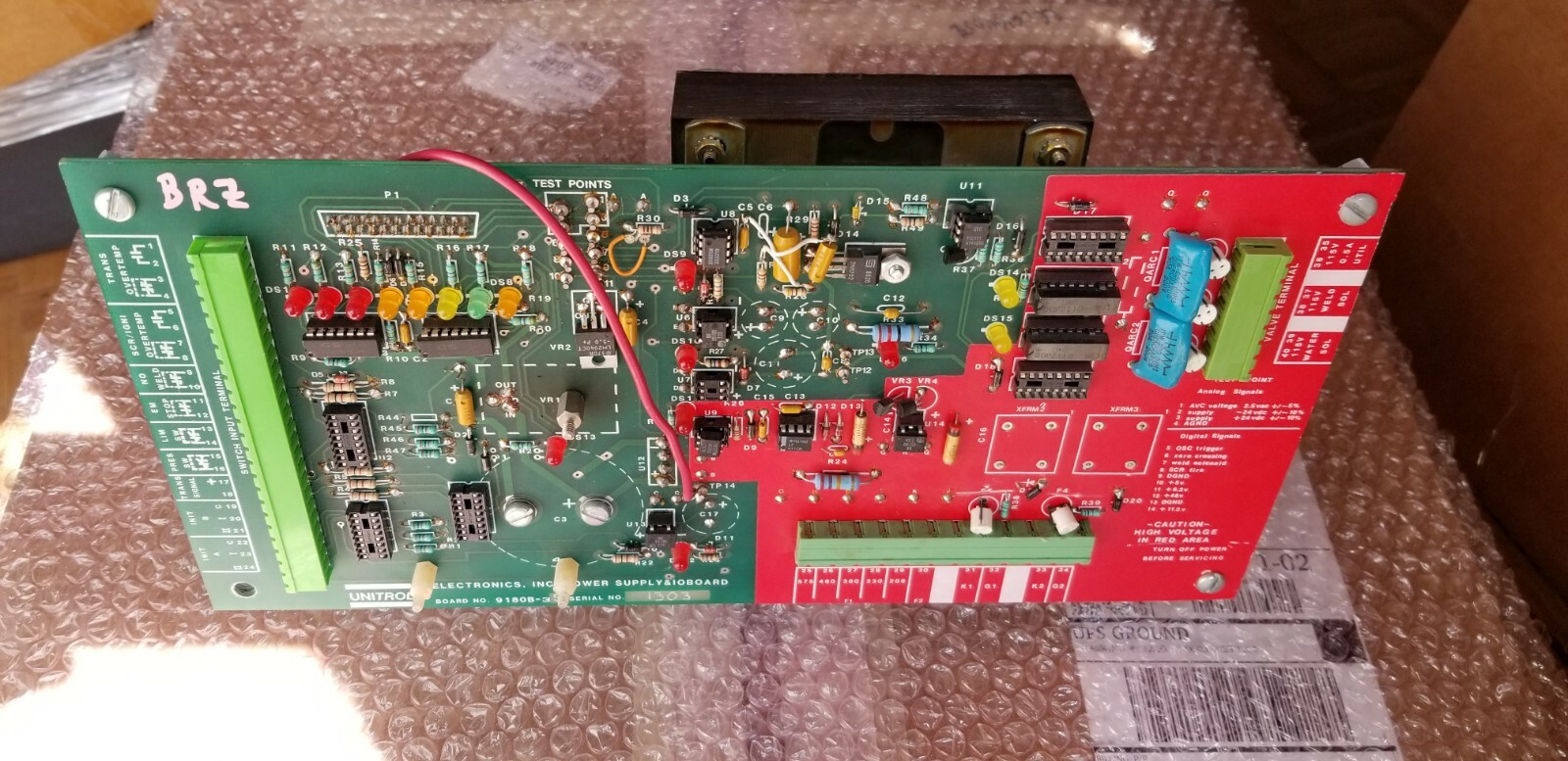 ELECTRONICS INC. 9180B-35 PS I/O BOARD ***USED*** JML WARRANTY!!!