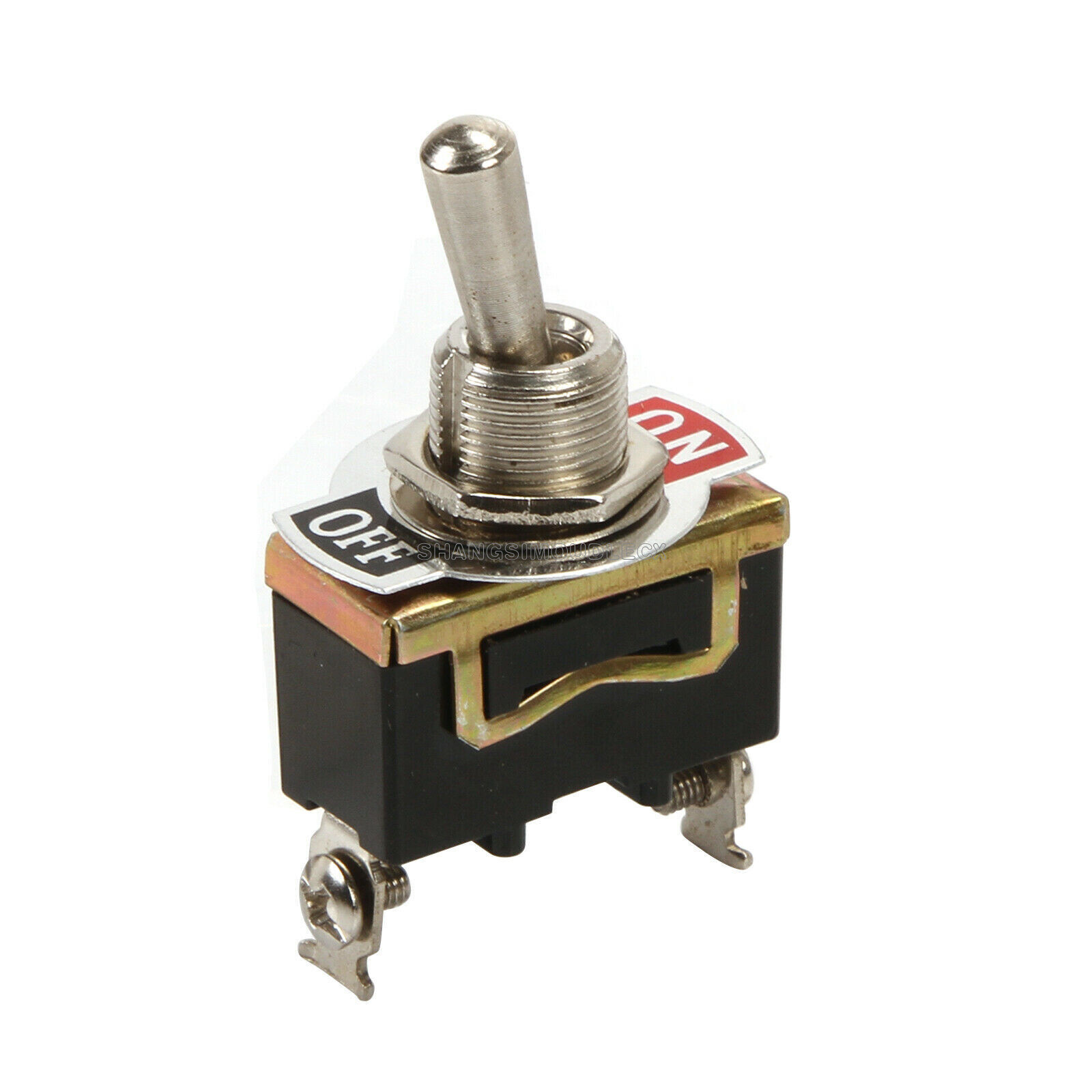 5pcs E-TEN1021 2Pin Toggle Flick Switch SPST ON-OFF Car Dash Light Metal-