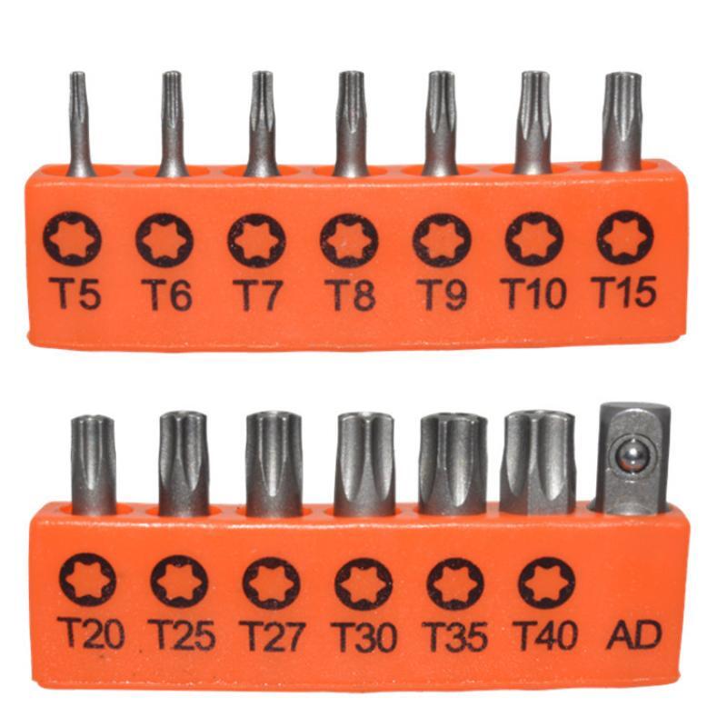 14 Torx Bits with Hex  Star  and Tri-Wing Tools (Tamper-Proof Security Set) US