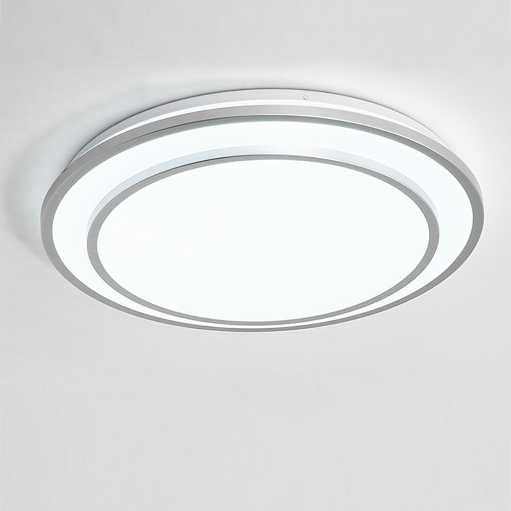 Modern LED Ceiling Light Flush Mount Dimmable Chandelier Lamp w/ Remote Control