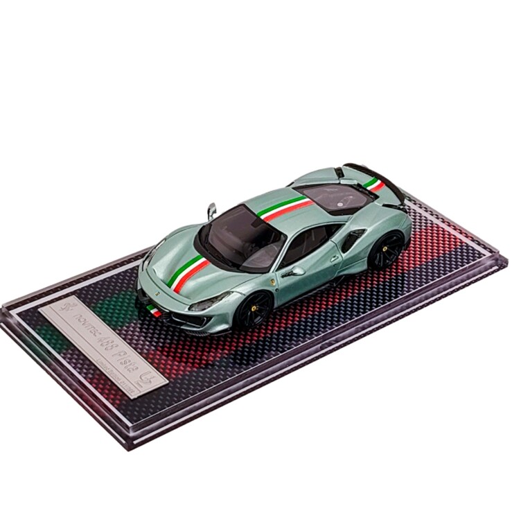 U2 1/64 Scale Novitec 488 Pista Racing Sports Model Diecast Resin Model Car Gift