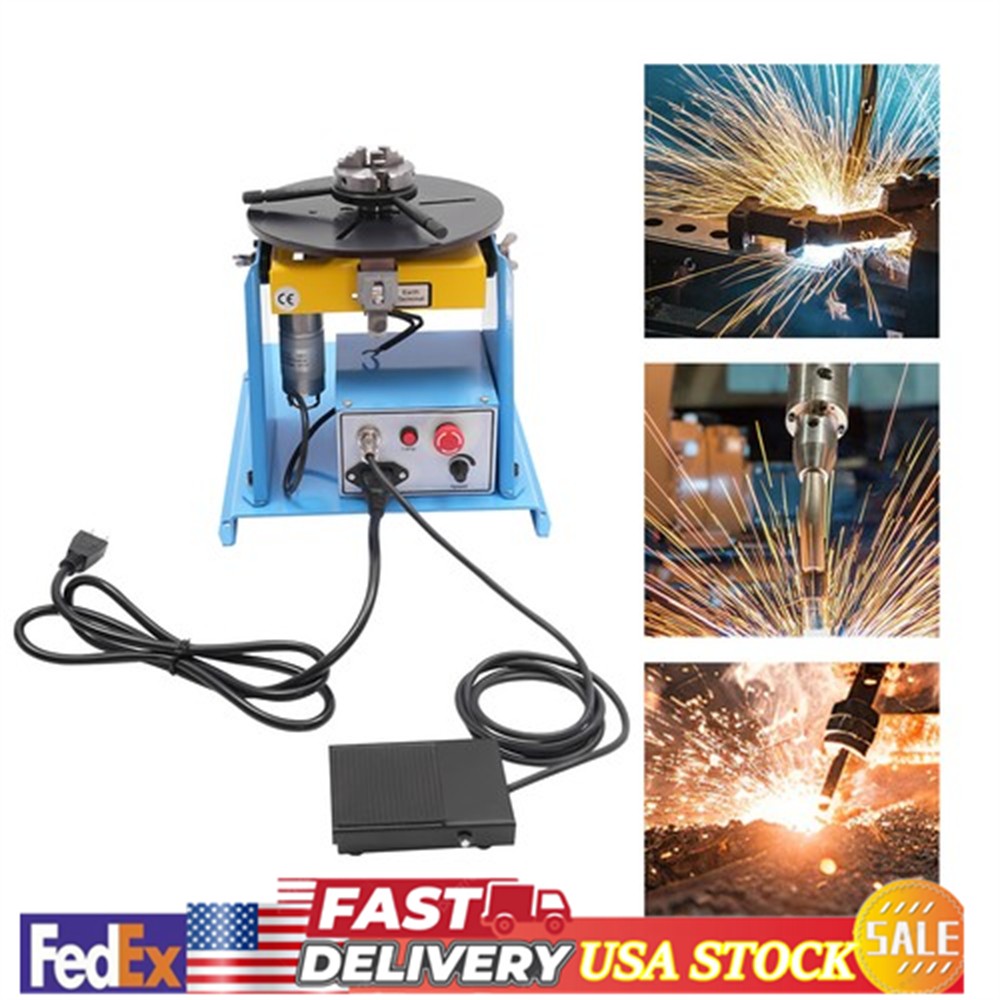 10KG Rotary Welding Positioner Turntable Table Welding Position 0-90° 1-12rpm