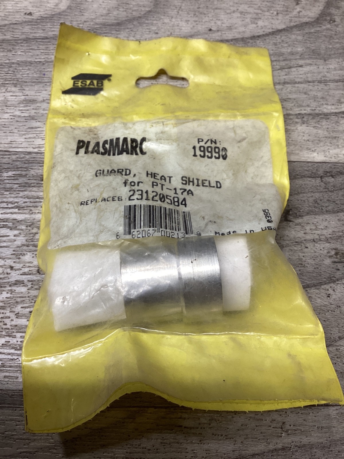 NEW ESAB PLASMARC HEAT SHIELD GUARD for PT-17A TORCH , 19990 #103N31*SI
