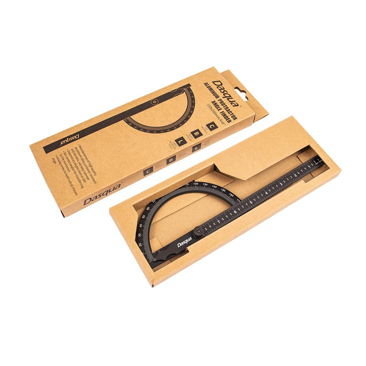 1804-4105 6 X 8-Inch Universal Bevel Protractor