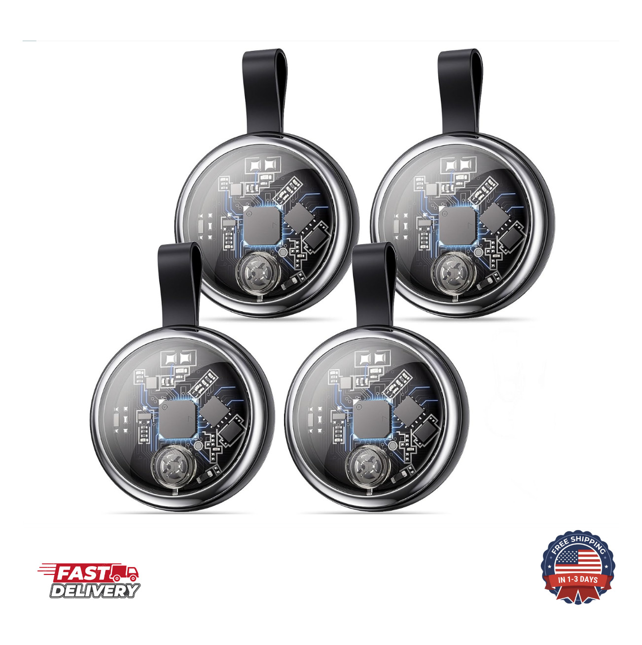 New Air Tracker Tags-4 Pack Compatible with Apple Find My (Ios Only), Bluetooth