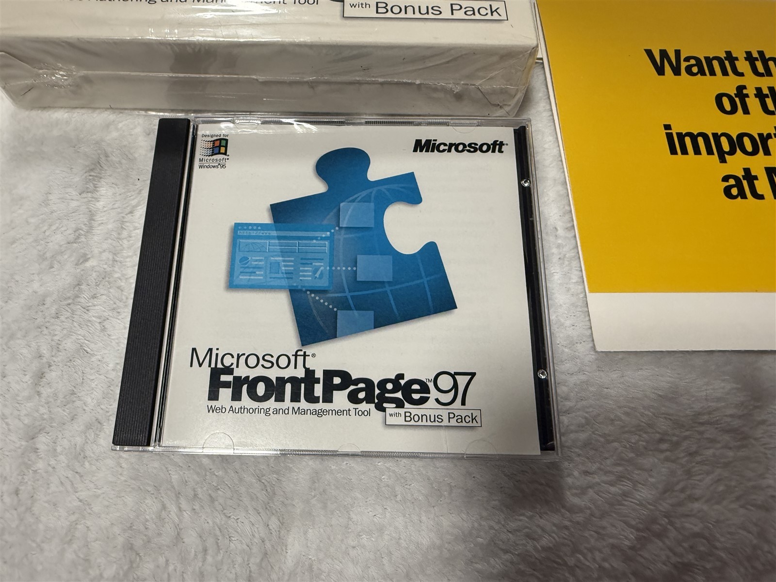 MICROSOFT FRONTPAGE 97 COMPLETE IN RETAIL BOX SOFTWARE CD-ROM
