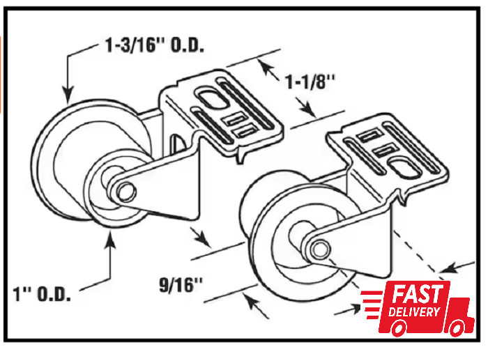 1 in. Front Drawer Guide Rollers Allows Your Cabinet Drawer to Glide Smoother