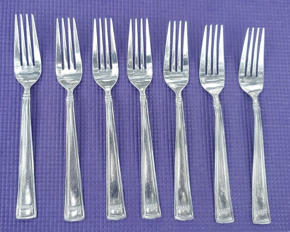 7-Cambridge Jenna Mirror Stainless DINNER FORKS 8 1/8"