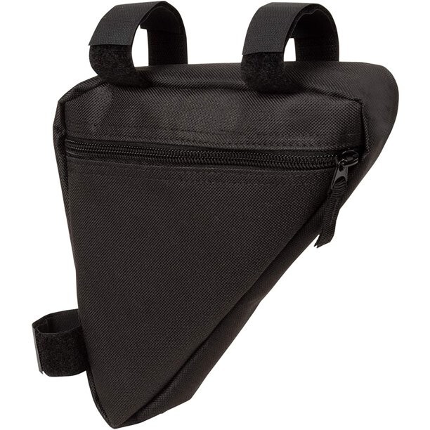 Triangle Zippered Bike Frame Storage Bag  Adjustable Cycling Pouch