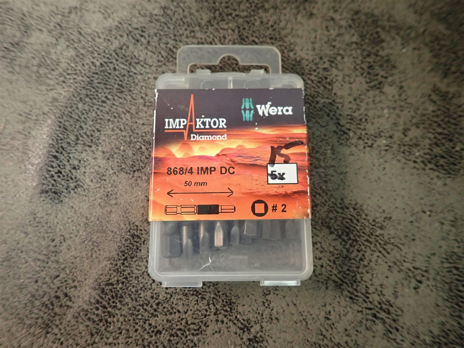 (15 Pack) NEW Wera 868/4 IMP DC Impakor #2 x 50mm Square Head Socket Bits (BN80)