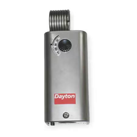 Dayton 2Nnt1 Line Voltage Mechanical Thermostat, Heat Or Cool, 30 To 110F,