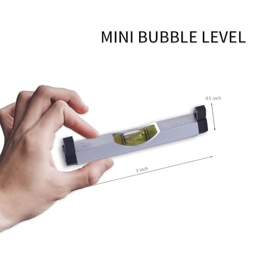 3 Packs Bubble Line Level String Tools, Aluminum Mini Leveler for