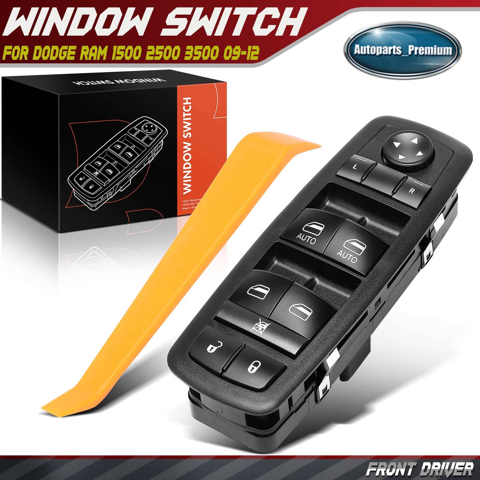 Front Driver Master Power Window Switch for Dodge Ram 1500 2500 3500 2009-2012