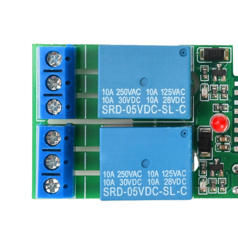AC/DC 7-32V 2-Channel Bluetooth WIFI Relay Switch Module Self-locking 433MHz