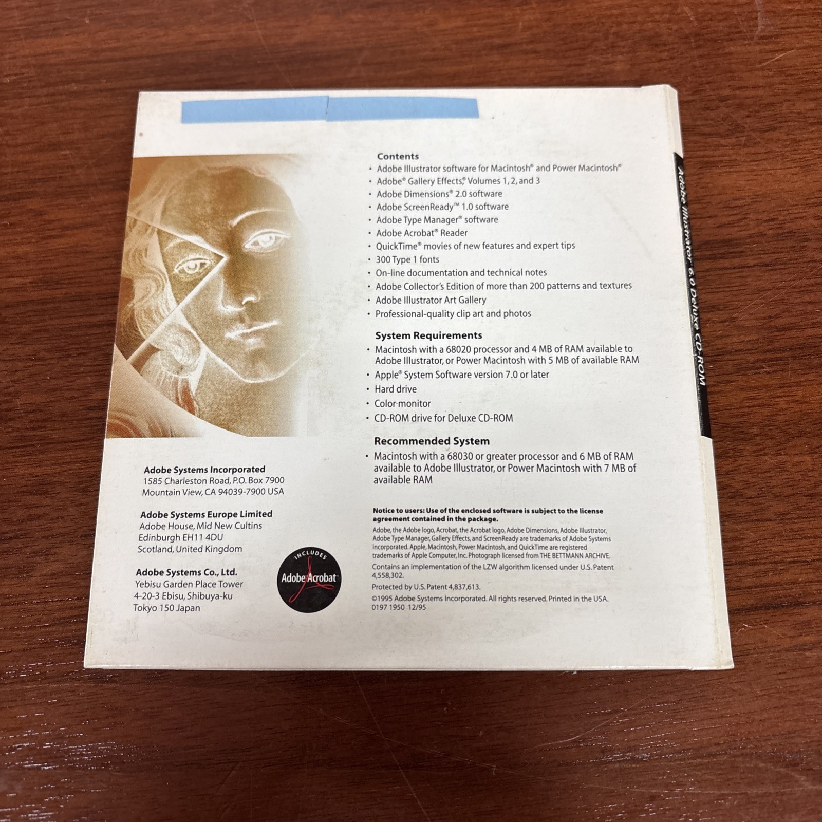 Adobe Illustrator Version 6.0 Deluxe CD-ROM With Product Key - Macintosh