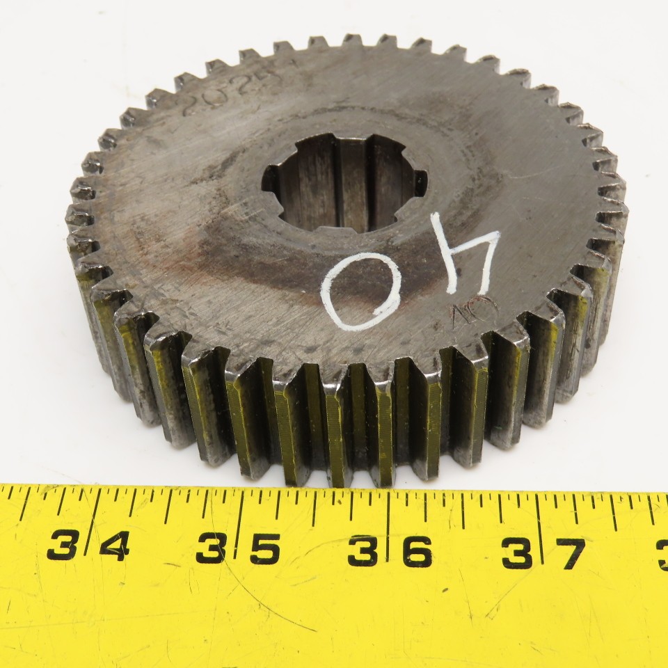 4.19" OD x 1-1/8" Spur Gear 20°PA 1-1/4" Spline Shaft 40T