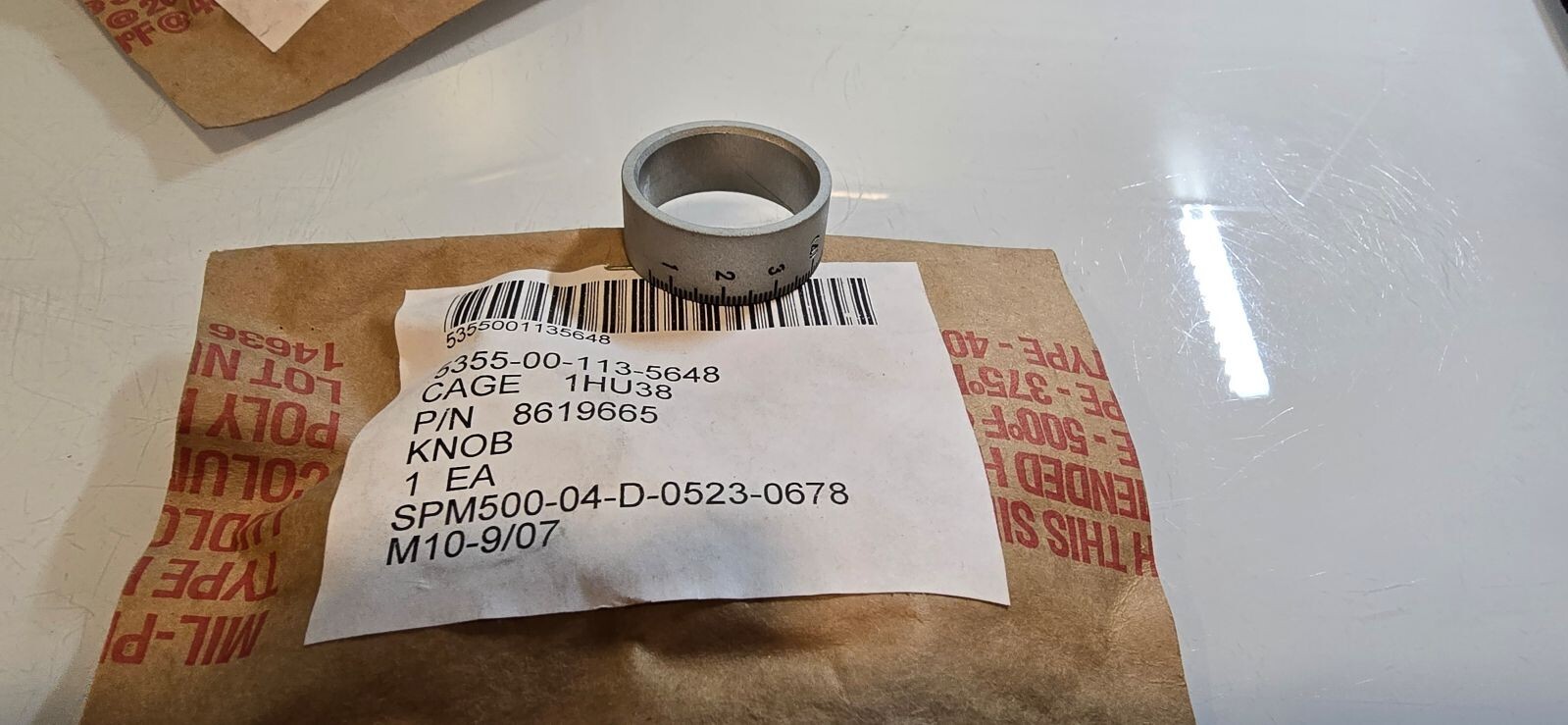 COMBAT CAPABILITIES DEVELOPMENT SCALE DIAL KNOB 8619665 5355-00-113-5648