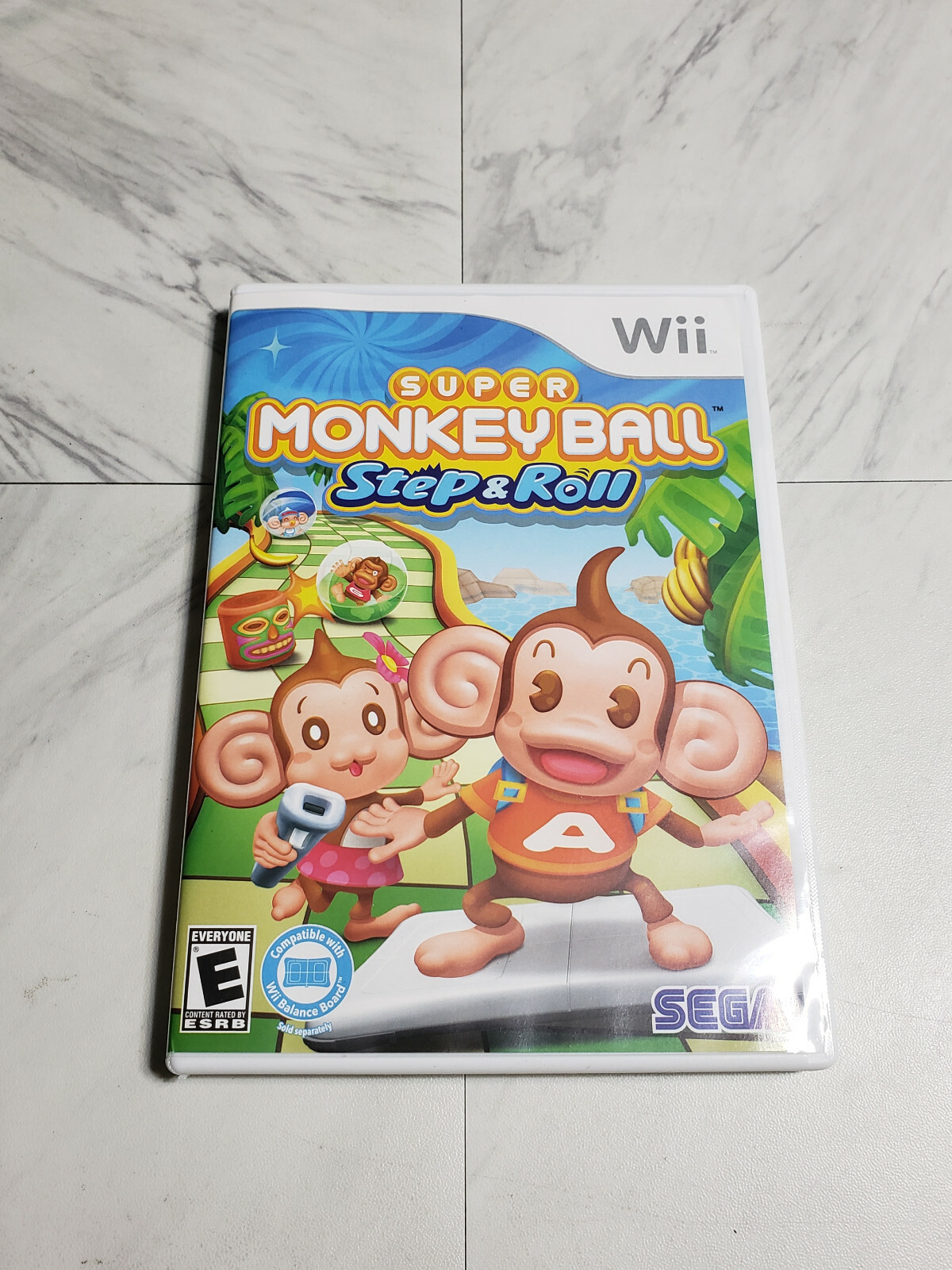 Super Monkey Ball Step & Roll Wii Artwork & Manual Mint Condition NO Game