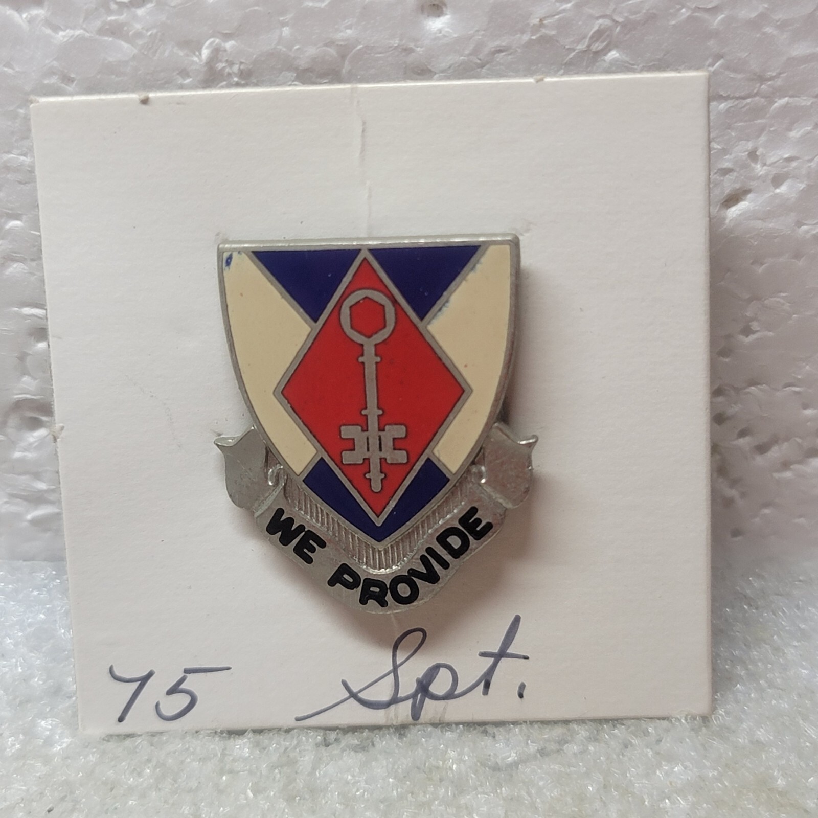 VTG US Army 7th Support Pin We Provide DUI DI Crest G23 Insignia Authentic