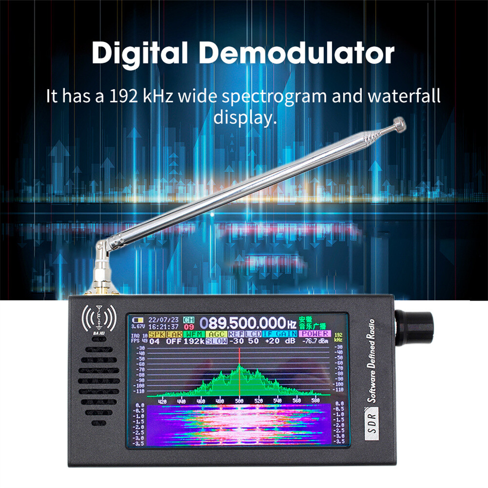 New 4.3 Inch Portable DSP Digital Demodulation Shortwave CW AM SSB FM Receiver