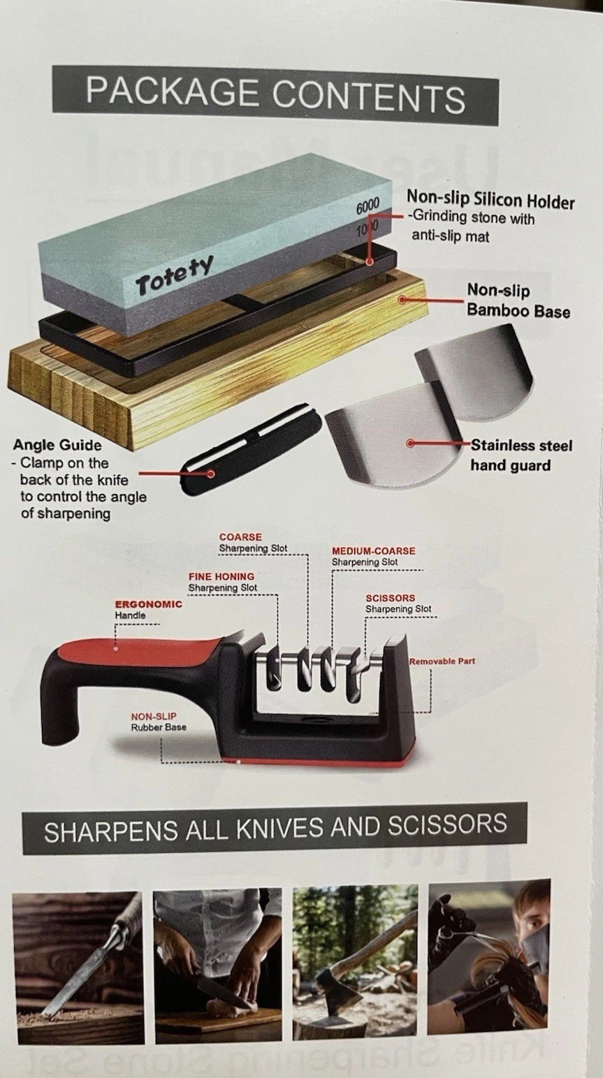 Complete Professional Knife Sharpening Premium Whetstone 7 Piece Set