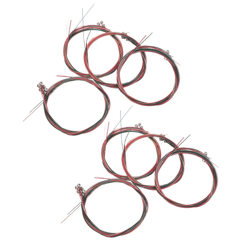 8 Sets Guitar Strings Pack Steel Acoustic Strings. Maintenance Tools
