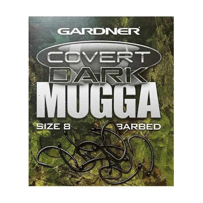 Gardner Covert Dark Mugga Hooks – Ultra Sharp, High Strength Carp Terminal Ta...