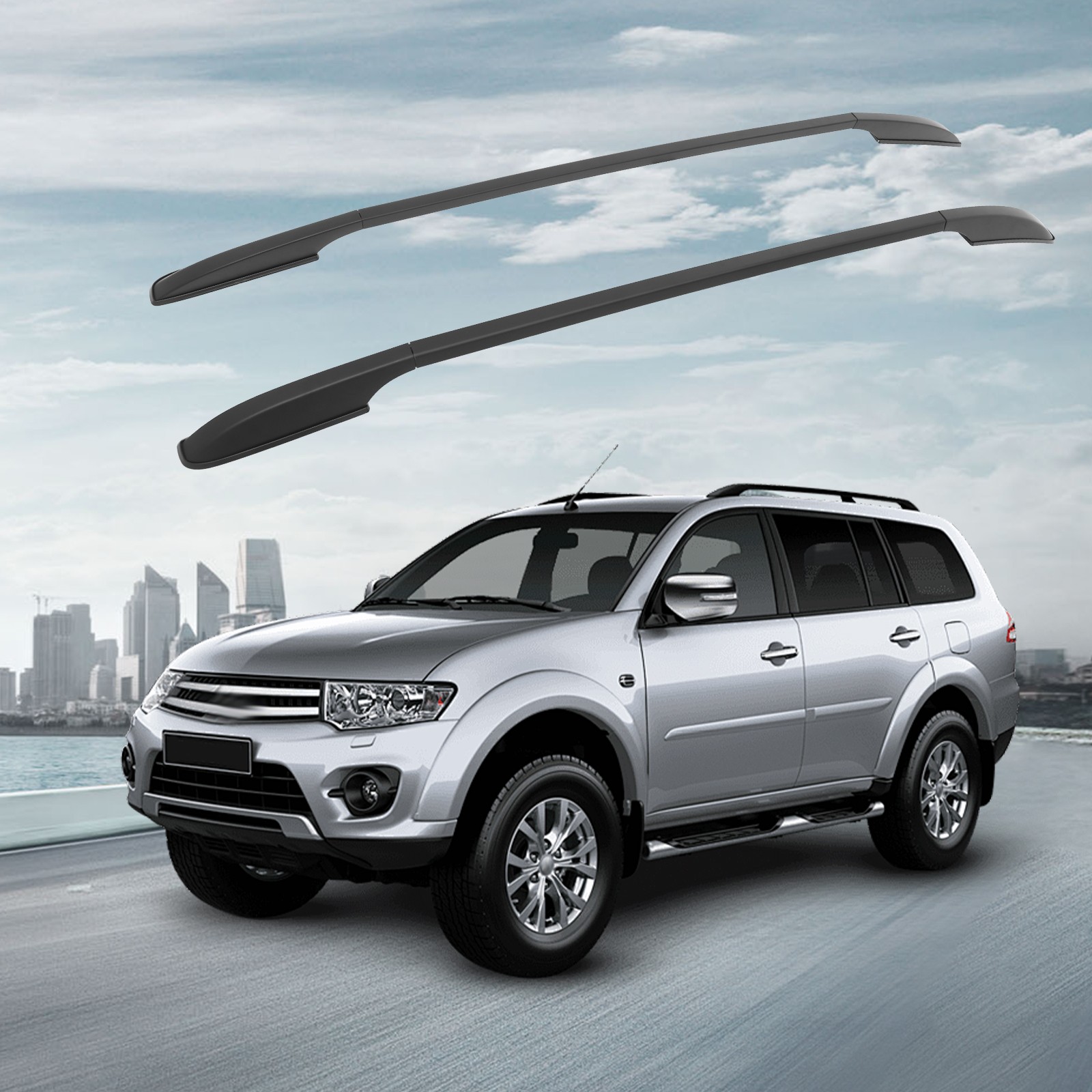 1 Pair Top Roof Rack Cross Bars Side Rails Set For 2018-2024 Chevrolet Equinox