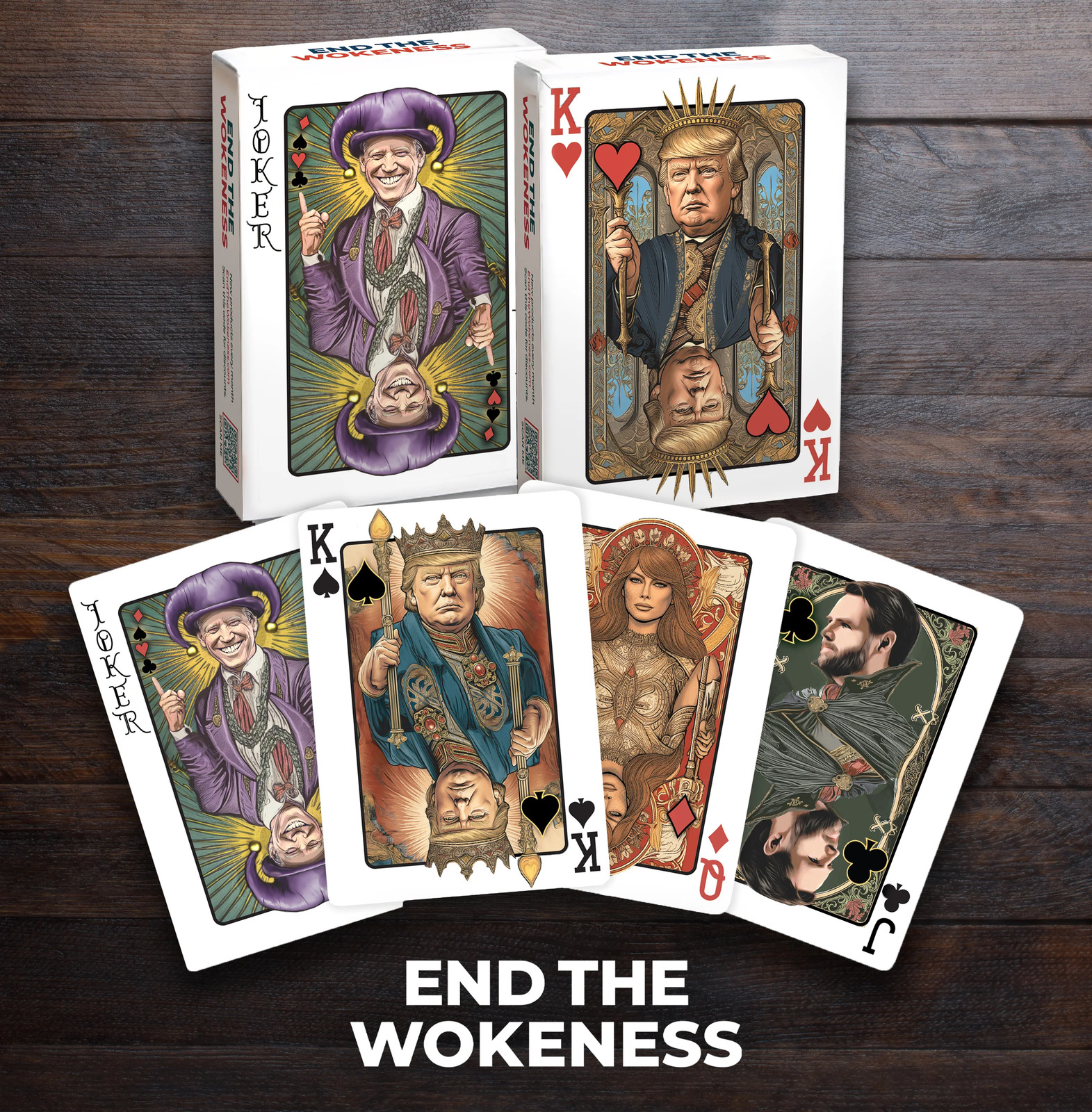 Trump Poker Playing Cards – MAGA 2024 Deck – Political Gag Gift or Collectible