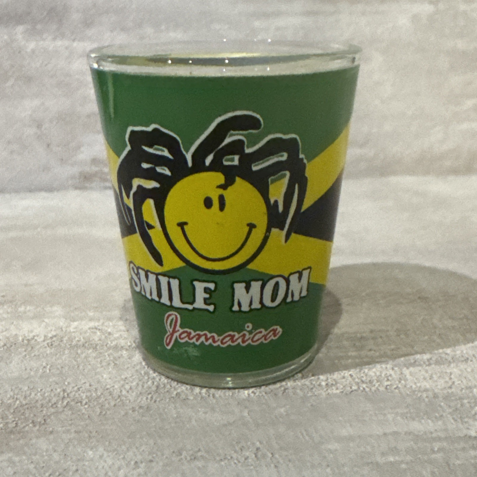 Jamaica Shot Glass/Smile Mom