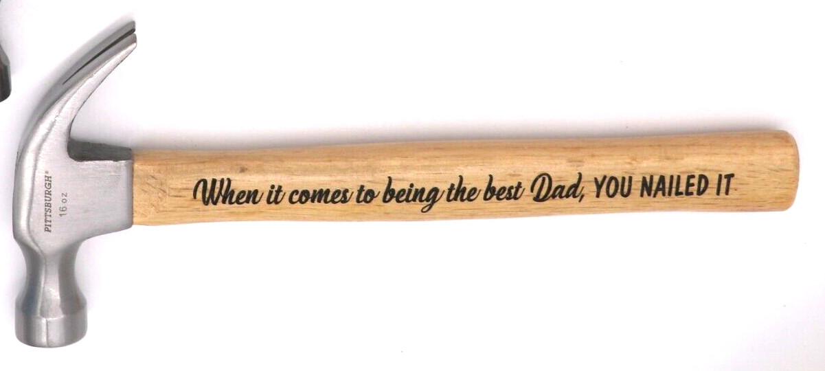 CUSTOM ENGRAVED 16 oz HAMMER MAN DAD GIFT FATHER'S DAY GRANDPA GRANDDADDY