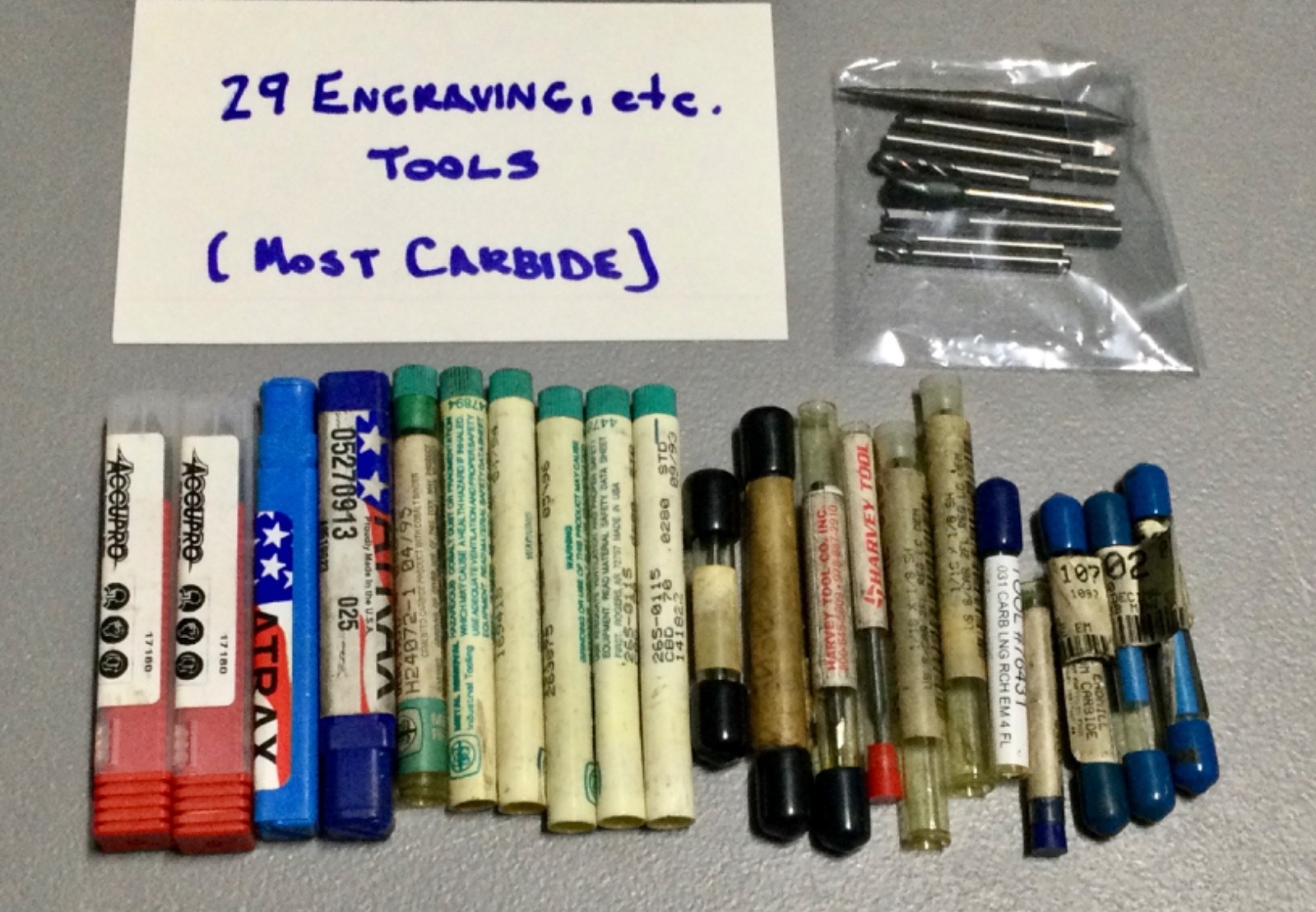 29  — Solid Carbide Burrs:  blanks, conicals, split-ends, cutter mills etc.