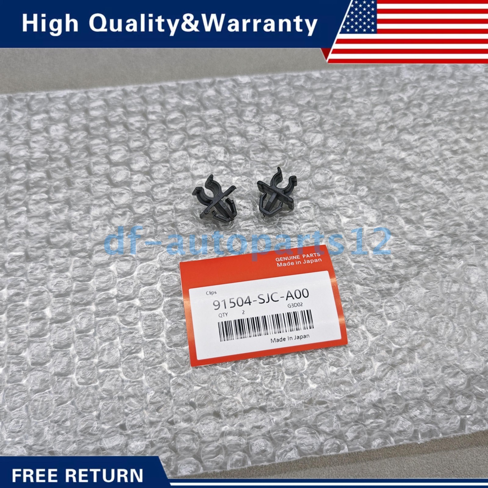 OEM 2PCS Hood Prop Rod Holder Clip for 2006-2014 Honda Ridgeline 91504-SJC-A00