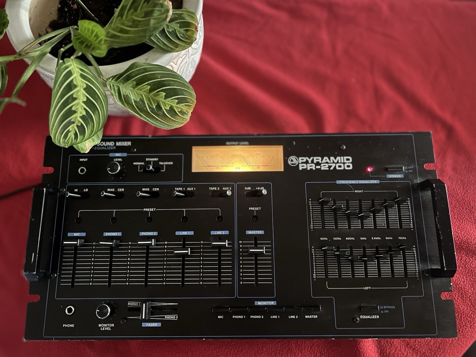 Vintage Pyramid PR-2700 Stereo DJ Mixer 5 Channel Old School TESTED  CLEAN