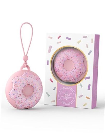 Hand Warmer Rechargeable,  Portable Heater, 3 Heat Settings, 4000mAh Strawberry