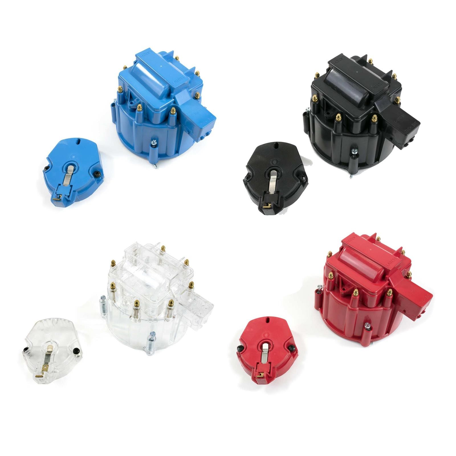 Speedway Motors 8-Cylinder HEI Cap and Rotor Kit, Blue
