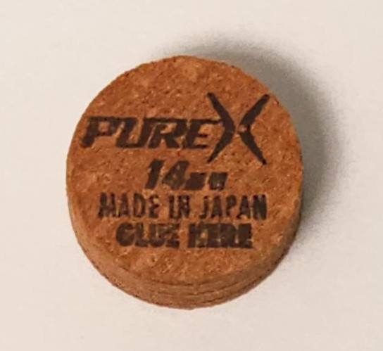 1 Pure X PXT Pool Cue Tip 14mm - Choose Soft or Medium  - Professional Tip