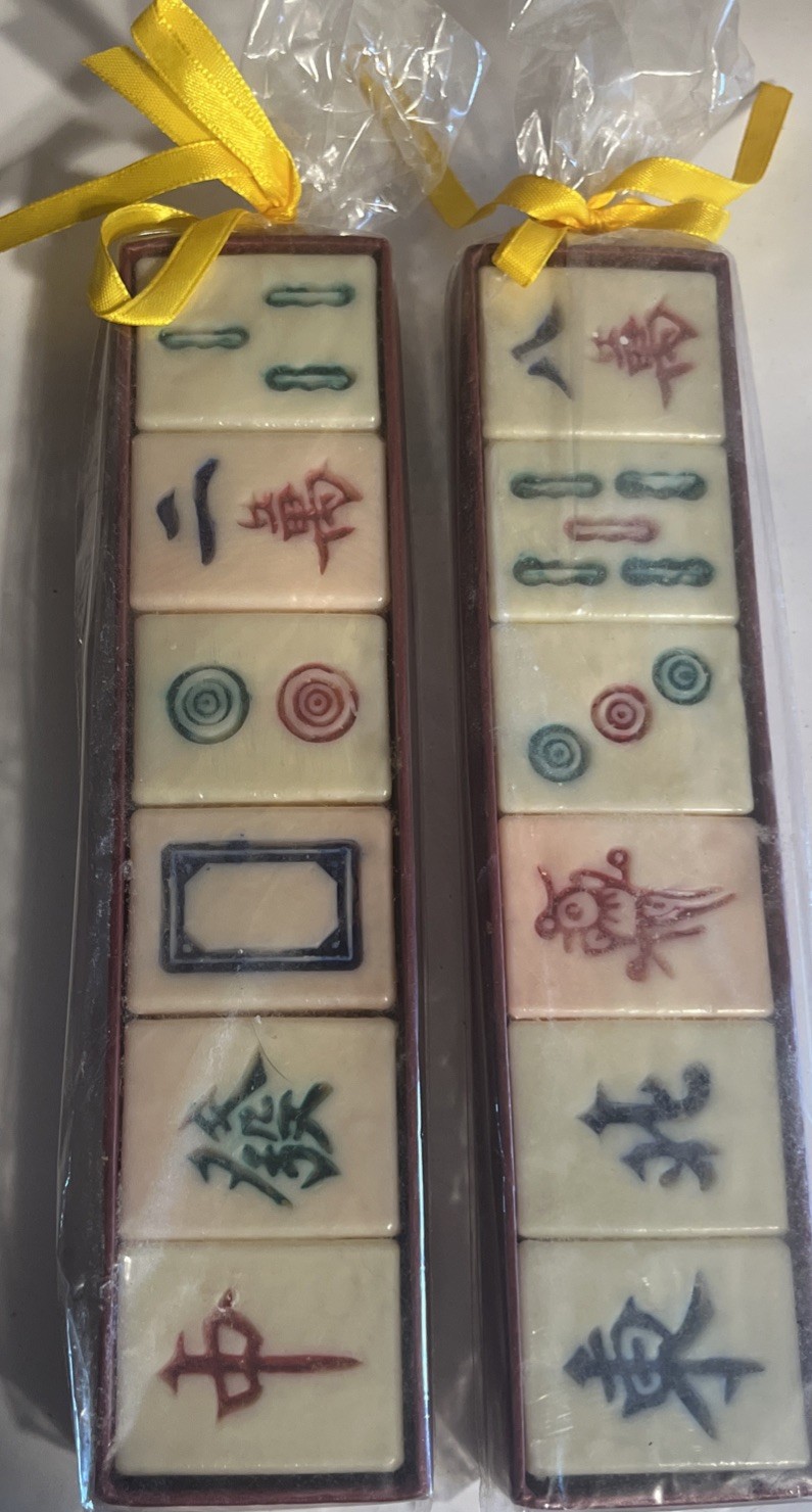 Mah Jongg Tiles Guest Soap 2 Sets by 6 Copa Judaica in Decorative Box #HK3272.IU
