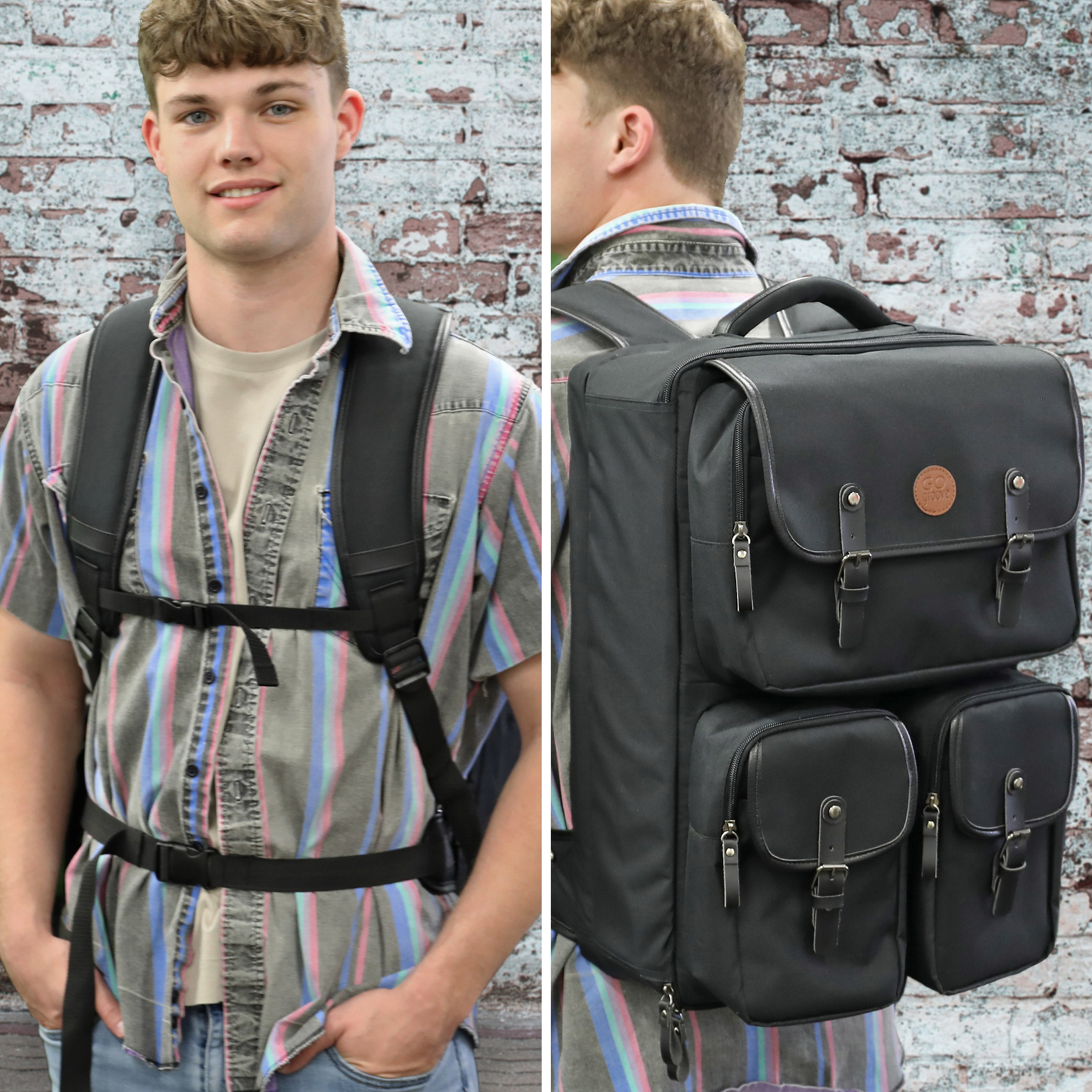 GOgroove Audio Mixer Backpack- Podcast Mixer Case Compatible with RODECaster Pro