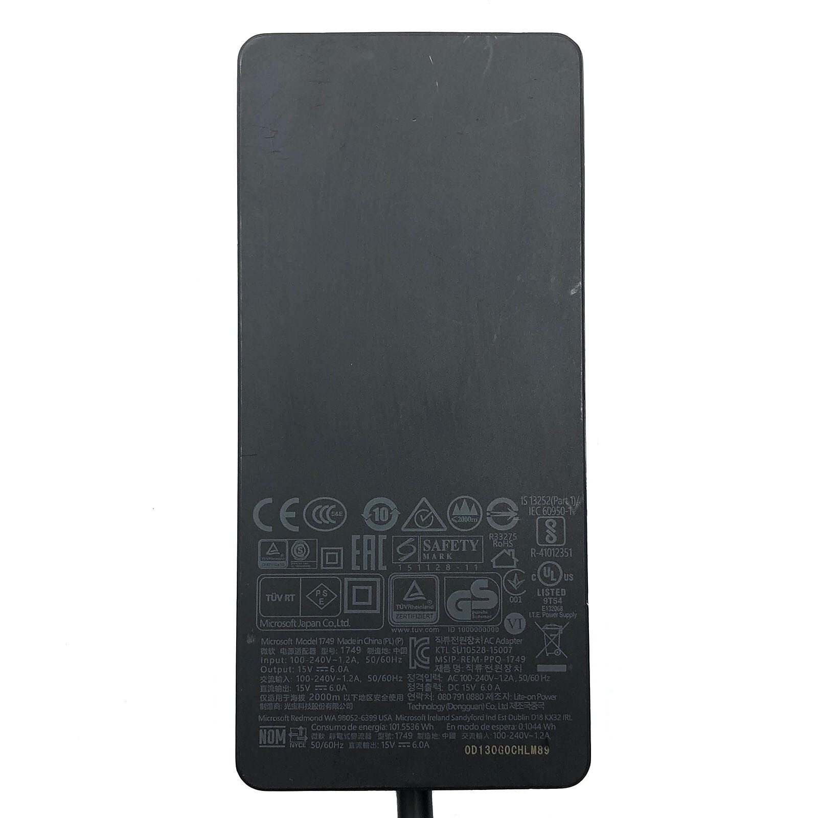 OEM 90W Microsoft Adapter for Kensington SD7000 Surface Pro Docking Station w/PC