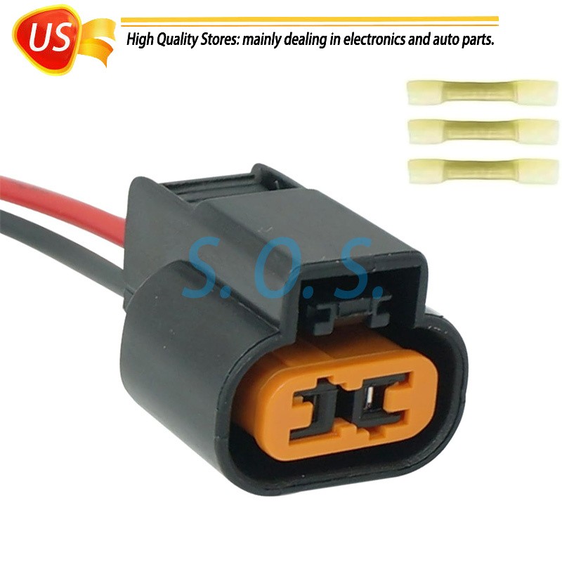 2-Pin Fog Lamp Fog Light Connector Pigtail Plug For Hyundai Santa Fe 2019-2020